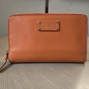 Kate Spade Orange Leather Wallet